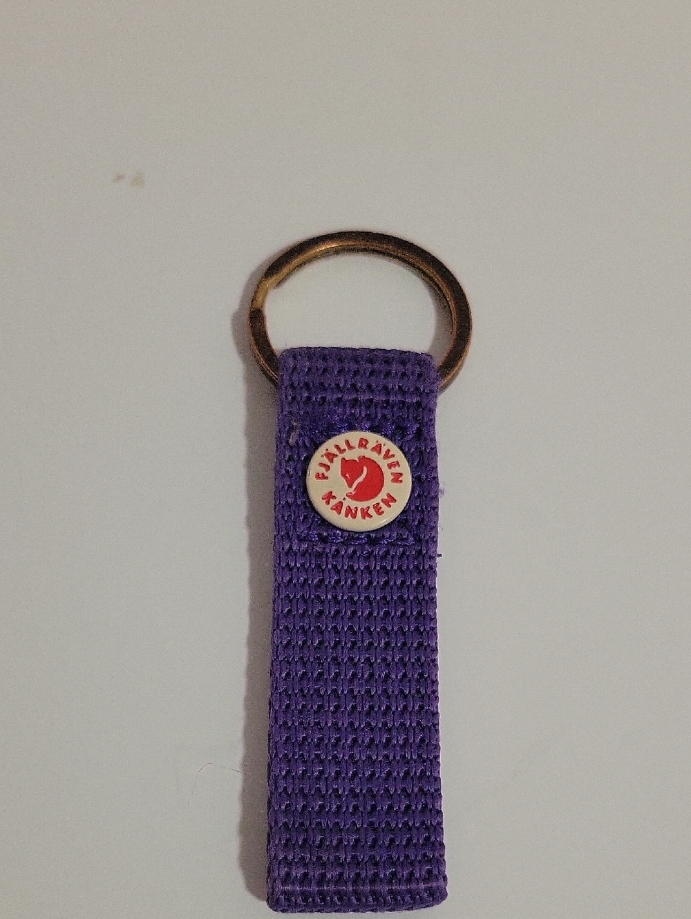Fjallraven Purple Key Fob with Red Logo